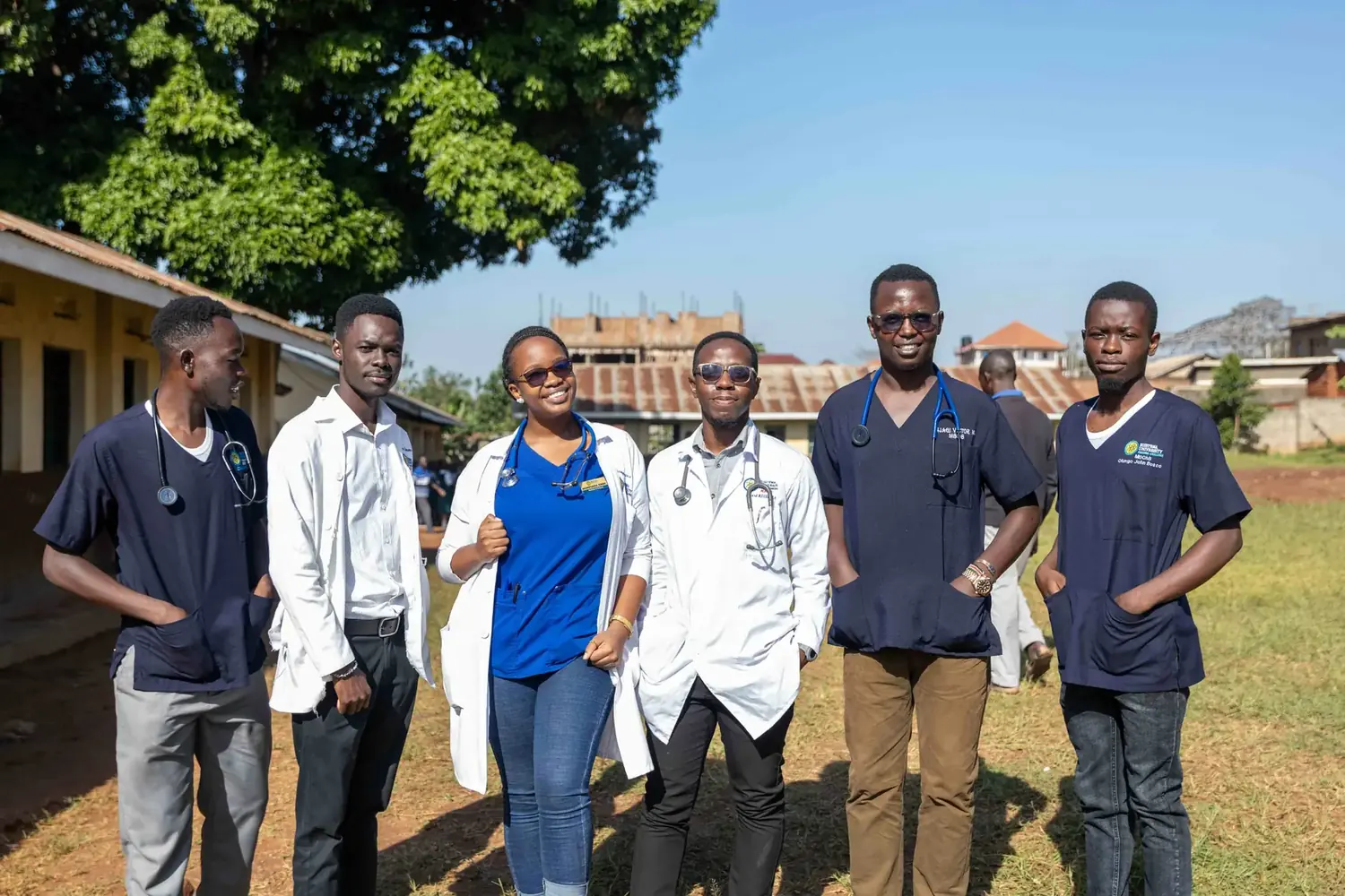 Volunteer doctors from the Healing Wheels medical team